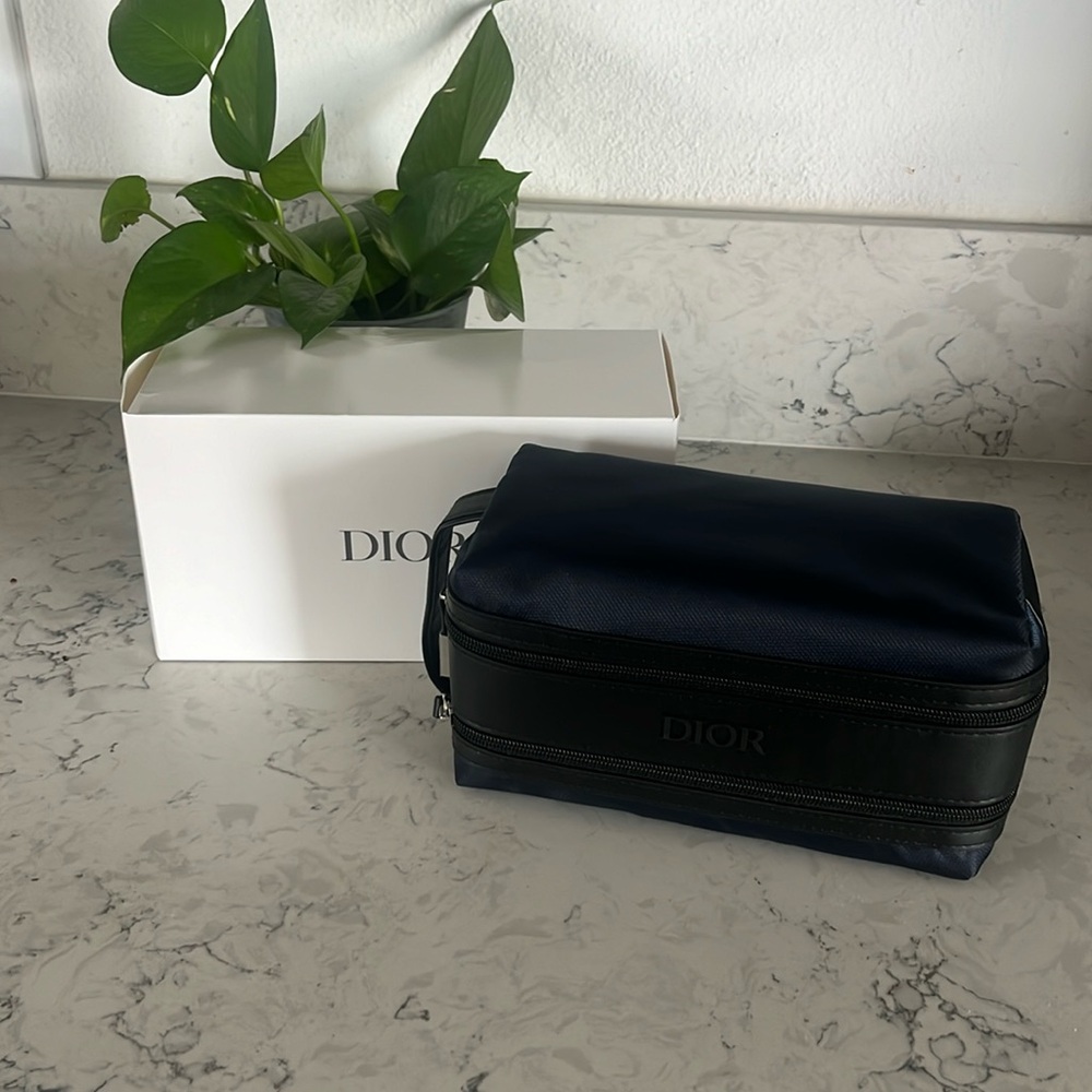Dior makeup bag